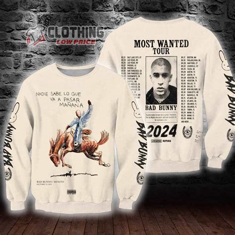 bad bunny most wanted tour merch